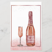 彼は彼女はブライダルシャワーゲームProsecco花弁と述べた チラシ (裏面)