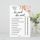 彼は彼女はブライダルシャワーバイリンガルのゲームを言った (スタンド正面)