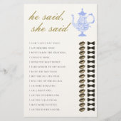 彼は彼女はブライダル茶中国レースと言ったエレガント チラシ (正面)