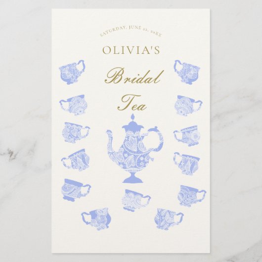 彼は彼女はブライダル茶中国レースと言ったエレガント チラシ (裏面)