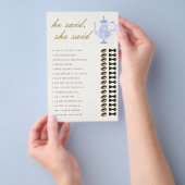 彼は彼女はブライダル茶中国レースと言ったエレガント チラシ (ハンドル)