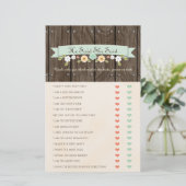 彼は彼女はミントBohoブライダルシャワーゲームを言った (スタンド正面)