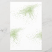 彼は彼女はユーカリBridalShowerゲームカードと言った チラシ (裏面)