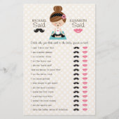 彼は彼女はヨガガガールブライダルシャワーゲームを言った (正面)