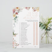 彼は彼女はヴィンテージピンクのブライダルシャワーゲームを言った (スタンド正面)