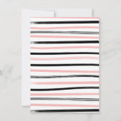 彼は彼女は手引き弓ブライダルシャワーゲームと言った 招待状 (裏面)