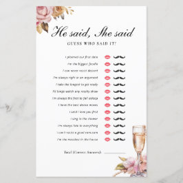 彼は彼女は真珠のプロセッコのブライダルゲームを言った