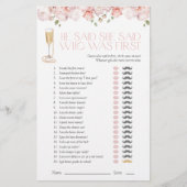 彼は彼女は花びらと真珠のピンクのシャワーゲームを言った (正面)