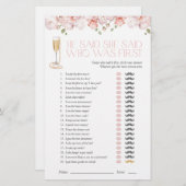 彼は彼女は花びらと真珠のピンクのシャワーゲームを言った (正面/裏面)