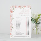 彼は彼女は赤面ピンクのブライダルシャワーゲームを言った (スタンド正面)