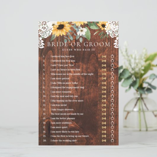 彼は彼女は黄色のフローラひまわりレースのゲームを言った (スタンド正面)