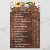 彼は彼女は黄色のフローラひまわりレースのゲームを言った (正面)