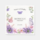 彼は彼女をときめかせる ブライダルシャワーの優雅さ スタンダードカクテルナプキン (正面)