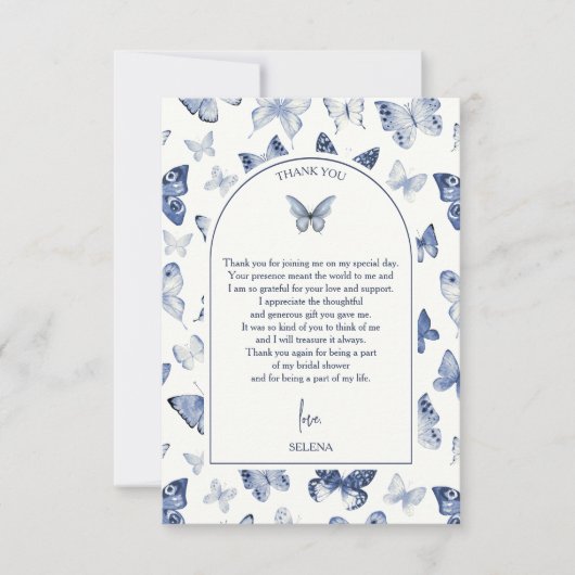 彼は彼女をドキドキさせる | ブライズシャワー サンキューカード (正面)