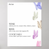 彼は彼女与えの蝶のブライダルシャワーバーサイン ポスター (正面)