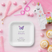 彼は彼女与えの蝶のブライダルシャワー蝶 ペーパープレート (パーティー)