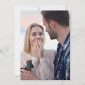 彼は彼女頼が言ったYesの婚約パーティ写真 招待状 (裏面)