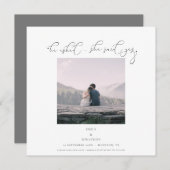 彼は彼女頼はyesフォトスクリプトグレーと言った セーブザデート (正面/裏面)