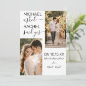 彼は彼女頼はYesホワシンプルイト婚約Annoと言った 案内状 (スタンド正面)