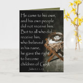 彼は彼自身のに来ました。 カード (黄色い花)