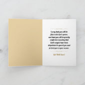 彼は御使いたちをあなたの世話にするだろう カード (内部)