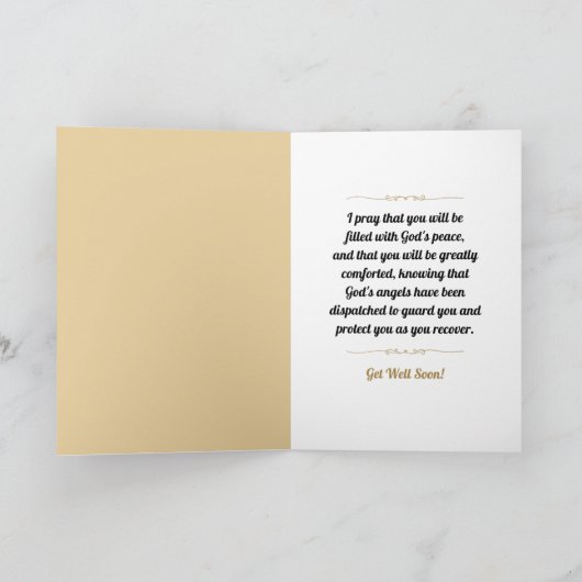 彼は御使いたちをあなたの世話にするだろう カード (内部)