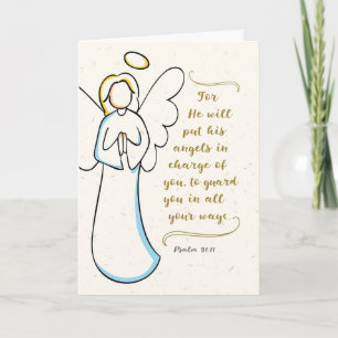 彼は御使いたちをあなたの世話にするだろう カード