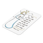 彼は御使いたちをあなたの世話にするだろう マグネット (左側)