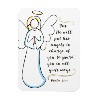 彼は御使いたちをあなたの世話にするだろう マグネット