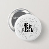 彼は復活したキリストは復活引用文イースターアートレス 缶バッジ (正面&裏面)