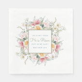 彼は復活したフローラクロス・イースター |復活 スタンダードランチョンナプキン (正面)