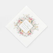 彼は復活したフローラクロス・イースター |復活 スタンダードランチョンナプキン (角)