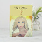 彼は復活した水の色イースターエンジェルクロス 招待状 (スタンド正面)