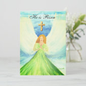 彼は復活した水の色イースターエンジェルクロスInvitat 招待状 (スタンド正面)