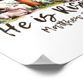 彼は復活した羊の子羊クロスイエス・クリスチャン・イースト ポスター (角)