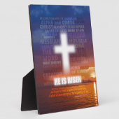 彼は復活した – イースター フォトプラーク (側面)