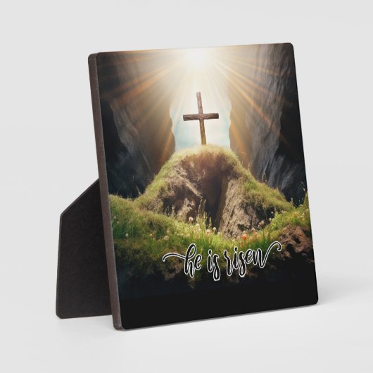 彼は復活した、イースター。 フォトプラーク (正面)