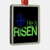 "彼は復活した"イースター メタルオーナメント (右)