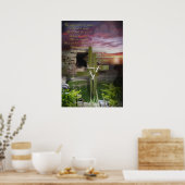 彼は復活した、復活祭の宗教芸術 ポスター (キッチン)