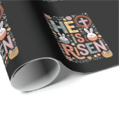 彼は復活イエスフローラかわいいイースターバニーウサギ ラッピングペーパー (ロールコーナー)