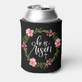 彼は復活イエス・キリスト教ハッピーイースターフローラWr 缶クーラー (缶裏面)