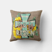 彼は復活イースタークロスホームデコール クッション (裏面)
