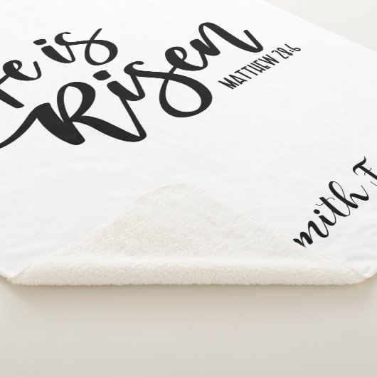 彼は復活イースターブランケットのシェルパブラック&ホワイト シェルパブランケット (3/4)