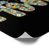 彼は復活フローラ春イースターイエズクリスチャンF ポスター (角)