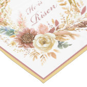 彼は復活ボホフローラリースイースター ショートテーブルランナー (コーナー)