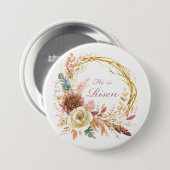 彼は復活ボホフローラリースイースター 缶バッジ (正面&裏面)