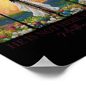 彼は復活春イースターイエズクロスクリスチャンBi ポスター (角)