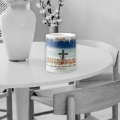 彼は復活祭のキリスト教筆跡を上げた コーヒーマグカップ