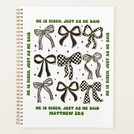 彼は復活祭のコロッケ弓を渡って生き返った プランナー手帳 (正面)