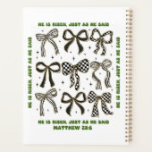 彼は復活祭のコロッケ弓を渡って生き返った プランナー手帳 (裏面)